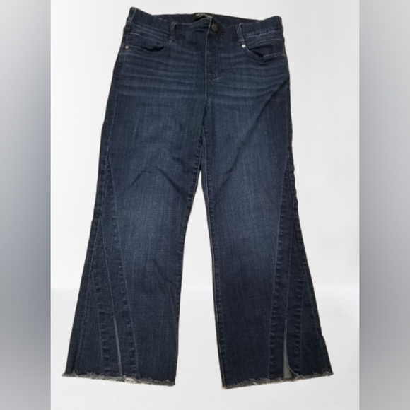 Gia Glider Crop Flare Twister Seam Jean - Picture 2 of 7